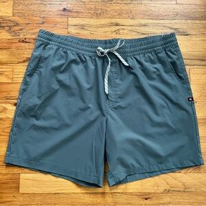 Quiksilver Men’s Athletic Shorts Slate Blue Size XL Performance Active EUC